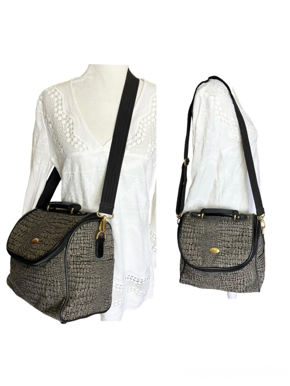 Diane Von Furstenberg Vintage Carry On Travel Weekend Bag DVF Luggage
